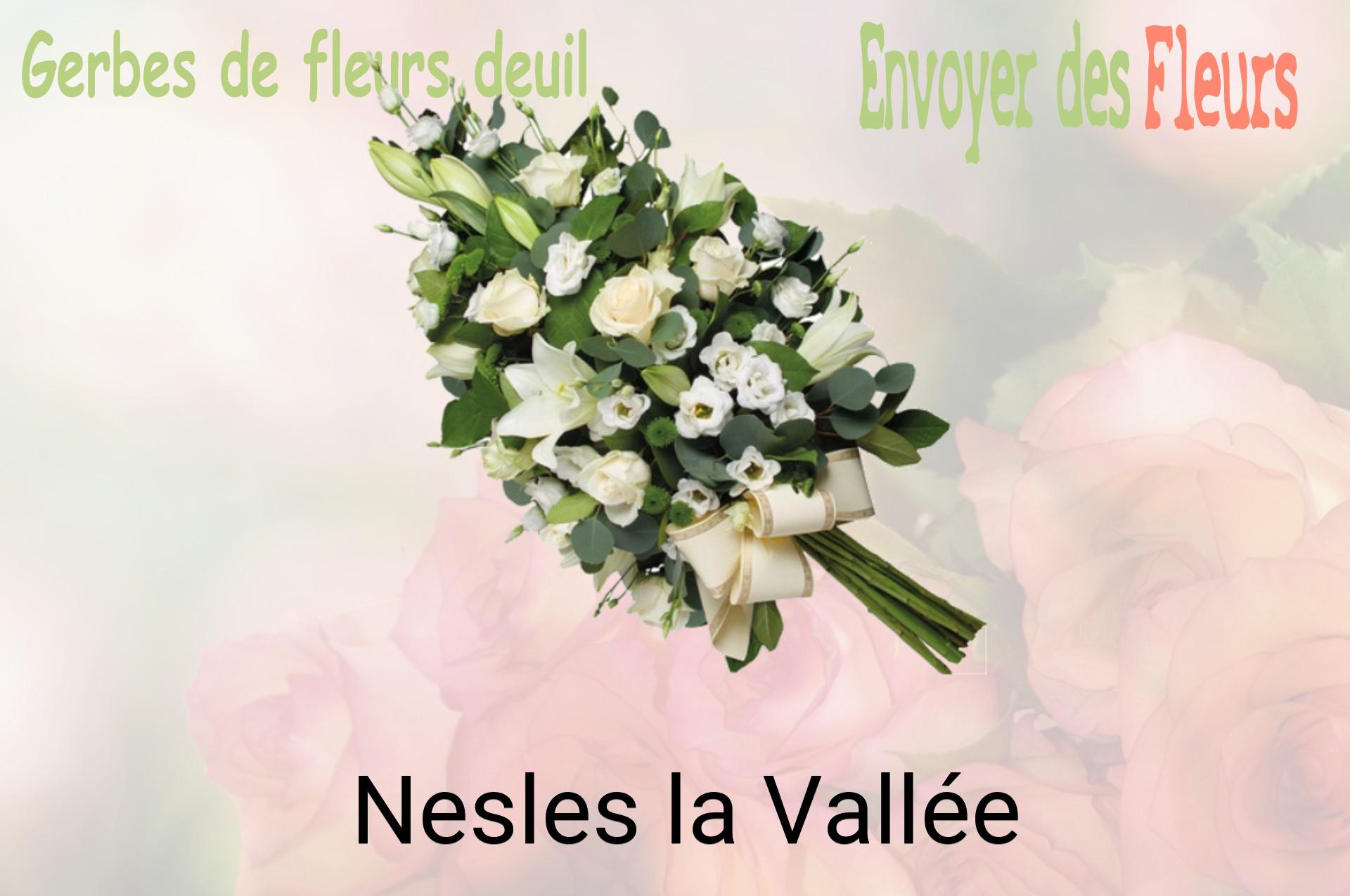 Gerbe de fleurs de deuil livrée à Nesles-la-Vallée